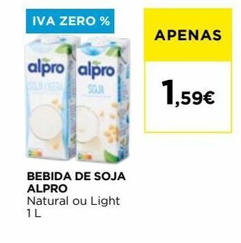 El Corte Inglés Bebida de soja alpro promoção