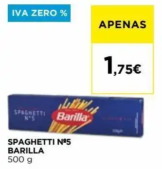 El Corte Inglés Esparguete barilla promoção