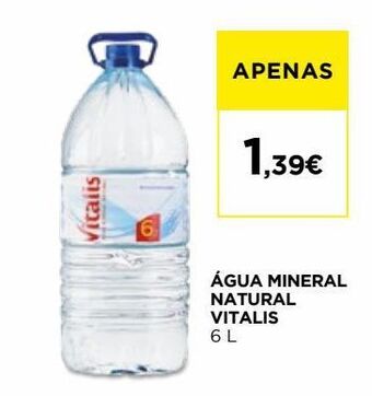 El Corte Inglés Água vitalis promoção