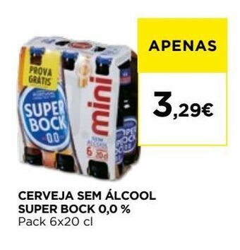 El Corte Inglés Cerveja sem álcool super bock promoção
