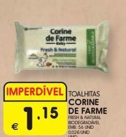 Meu Super Toalhas umedecidas corine de farme promoção