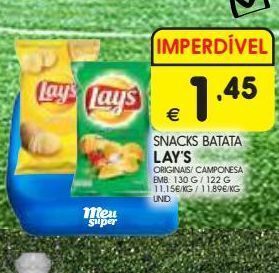 Meu Super Batata chips lay's promoção