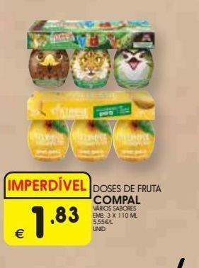 Polpa de frutas compal