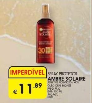 Protetor solar ambre solaire