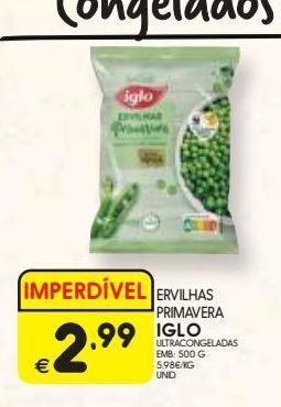 Ervilhas verdes iglo