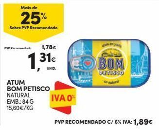 Continente Bom dia Atum em lata bom petisco promoção