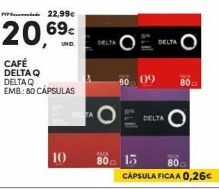 Continente Bom dia Cápsulas de café delta q promoção