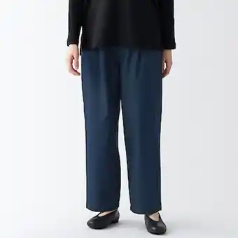 Muji Kapok blend denim trousers promoção