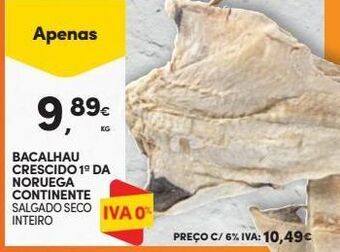 Continente Bom dia Bacalhau continente promoção