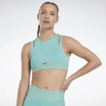 Reebok Les mills® rib cropped tank top promoção