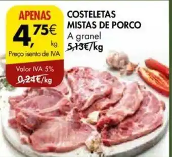 Costeletas Mistas de Porco a granel kg