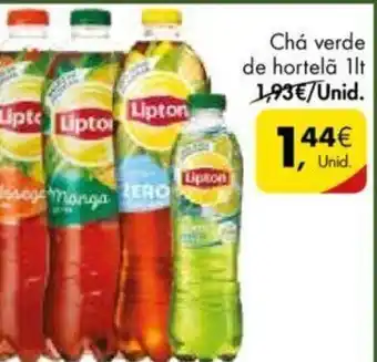 Pingo Doce Chá verde de hortelã 1L promoção