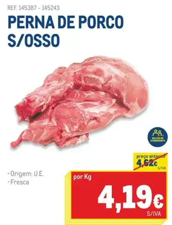 PERNA DE PORCO S/OSSO