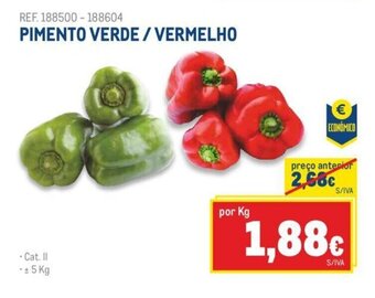 Makro PIMENTO VERDE / VERMELHO promoção