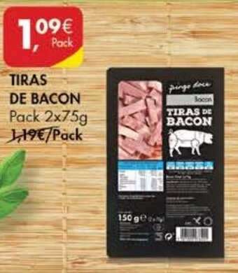 Pingo Doce Tiras de Bacon Pack 2x75g promoção