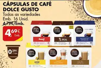 Pingo Doce Cápsulas de Café Dolce Gusto 16 unid. promoção