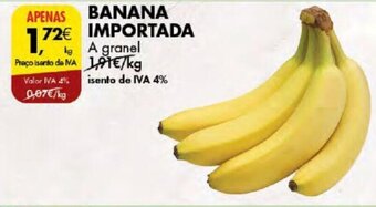 Pingo Doce Banana Importada a granel kg promoção