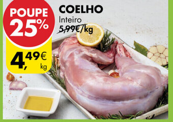 Pingo Doce Coelho Inteiro promoção