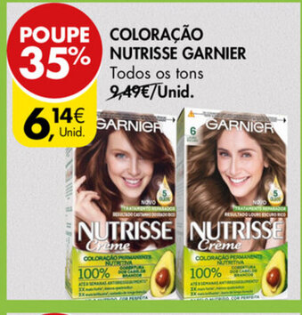 Pingo Doce Coloração Nutrisse Garnier promoção