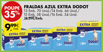 Pingo Doce Fraldas Azul Extra Dodot promoção
