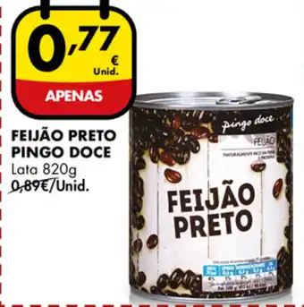 Pingo Doce Feijão Preto Pingo Doce 820g promoção