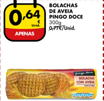Pingo Doce Bolachas de Aveia Pingo Doce 300g promoção