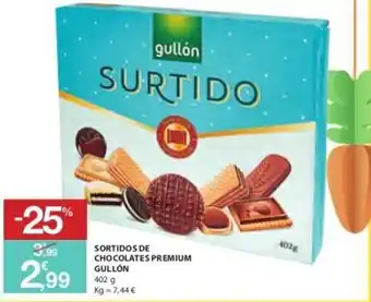 E.Leclerc Sortidos de Chocolates Premium Gullón 402g promoção