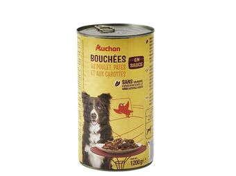 Auchan Comida húmida p/cão auchan promoção