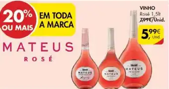Pingo Doce Vinho Rosé 1,5lt promoção