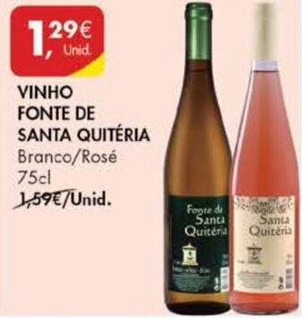 Pingo Doce Vinho Fonte de Santa Quitéria 75cl promoção