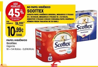 Intermarché Papel higiênico scottex promoção