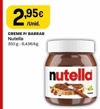 Intermarché Creme de chocolate nutella promoção