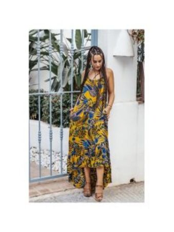 Venca Vestido longo de verão feito de algodão promoção