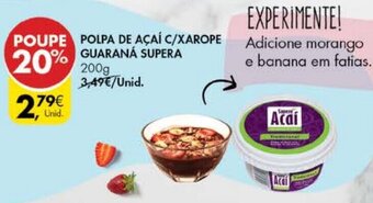 Polpa de Açaí C/Xarope Guaraná Supera 200g