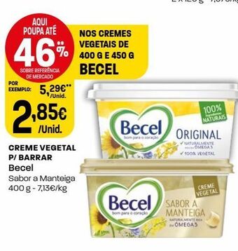 Intermarché Cremes vegetais becel promoção