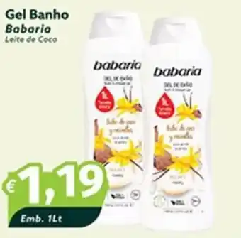 Roque Supermercados Gel Banho Babaria Leite de Coco Emb. 1Lt promoção