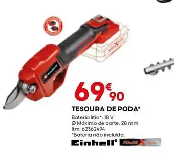 Bricomarché TESOURA DE PODA* Bateria lítio*: 18 V promoção