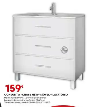 Bricomarché CONJUNTO "CROSS NEW" MÓVEL + LAVATÓRIO promoção