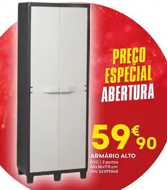 ARMÁRIO ALTO PVC | 2 portas 65x38x178 cm Itm: 62299868