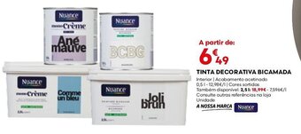 Bricomarché TINTA DECORATIVA BICAMADA promoção