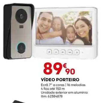 Bricomarché VÍDEO PORTEIRO Ecrã 7" a cores | 16 melodias promoção