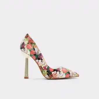 Sapatos salto alto fino paisley