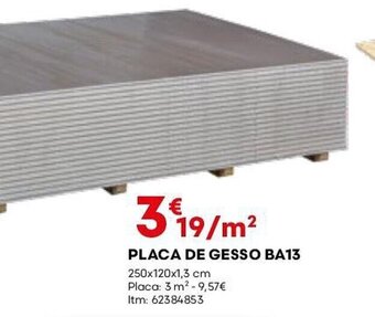Bricomarché PLACA DE GESSO BA13 promoção