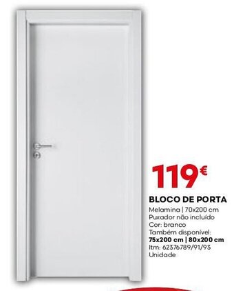 Bricomarché BLOCO DE PORTA promoção
