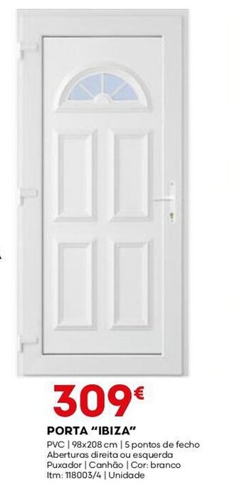 Bricomarché PORTA "IBIZA" promoção