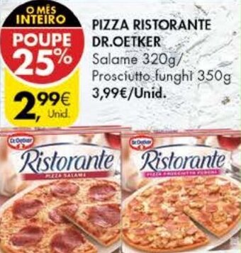 Pingo Doce Pizza Ristorante Dr.Oetker 320g promoção