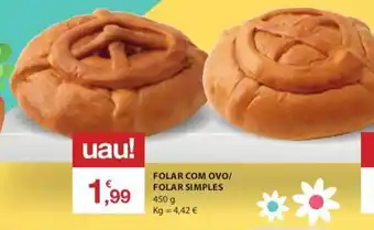 E.Leclerc Folar com Ovo/Folar Simples 450g promoção