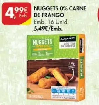 Pingo Doce Nuggets 0% Carne de Frango 16 Unid promoção