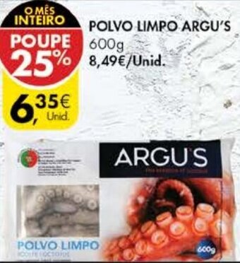 Pingo Doce Polvo Limpo Argu's 600g promoção