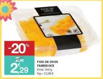 E.Leclerc Fios de Ovos Fabridoce 100g promoção